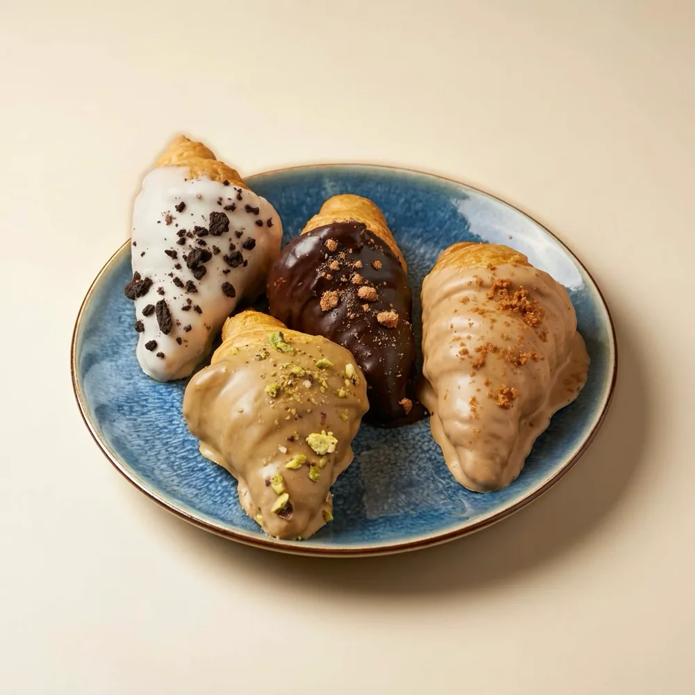 Mini croissants bañados
