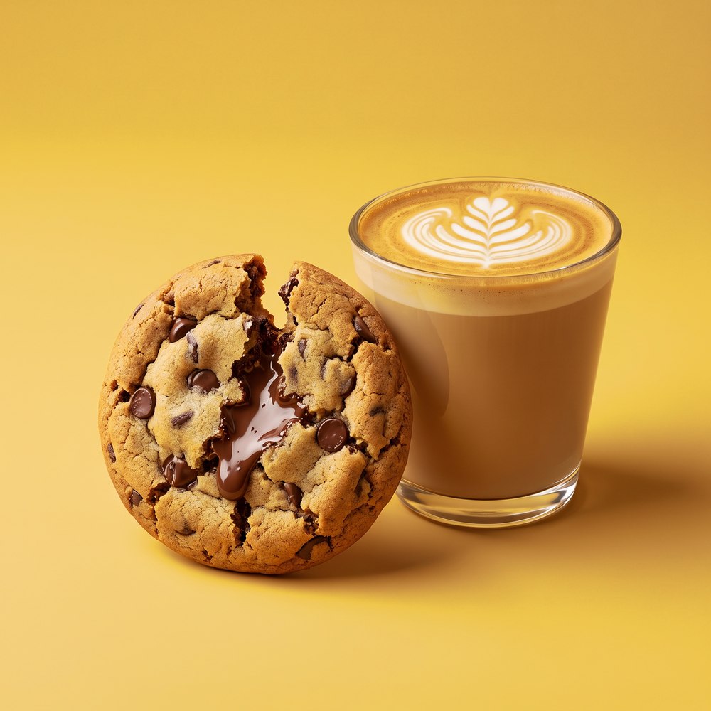 Cookie rellena + Latte Macchiato