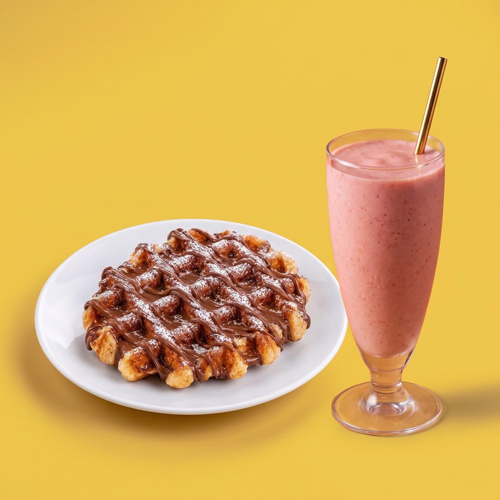 Gofre Belga + Smoothie Florida